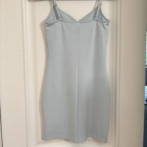 Pale blue body con mini dress - Picture 4 of 4